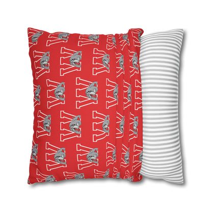 Bulldog W Throw Pillow Cover