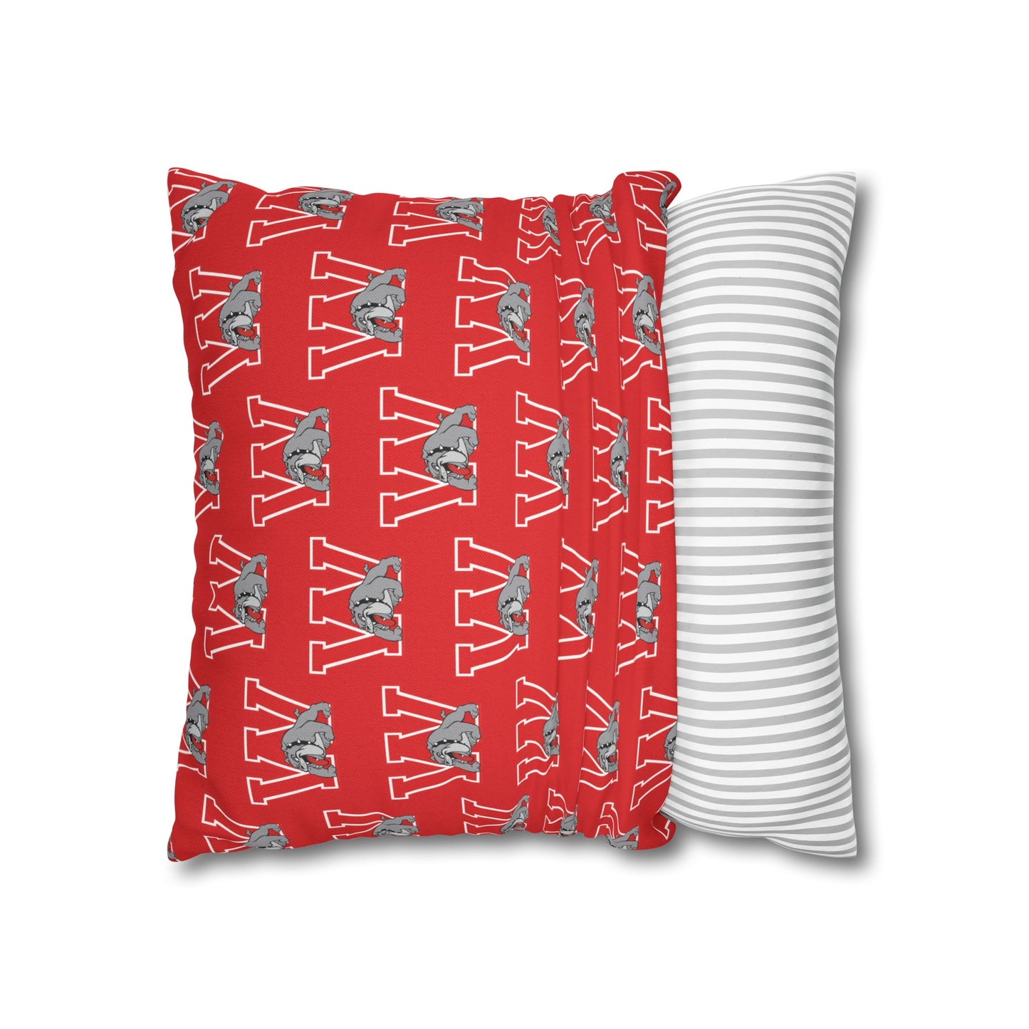 Bulldog W Throw Pillow Cover