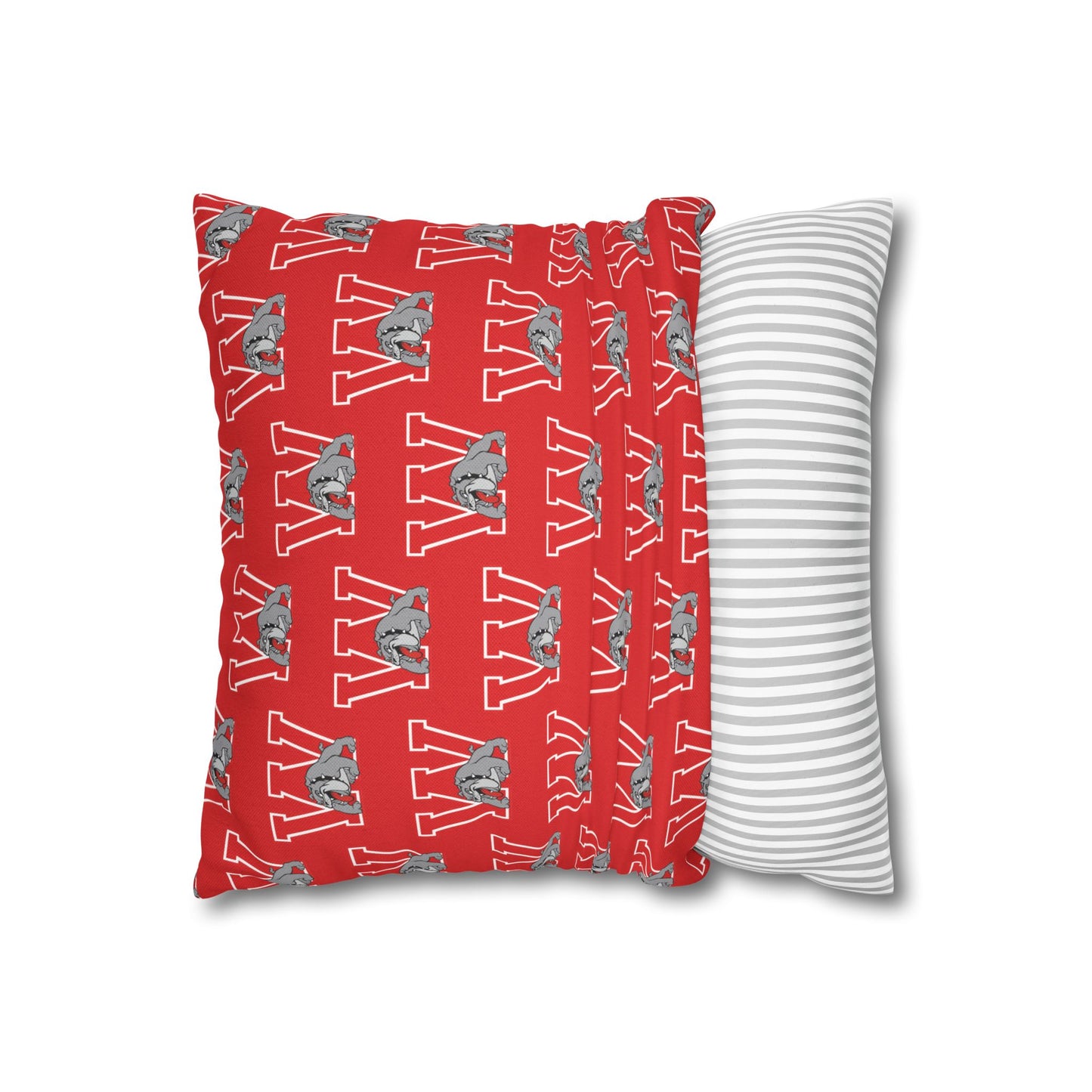 Bulldog W Throw Pillow Cover
