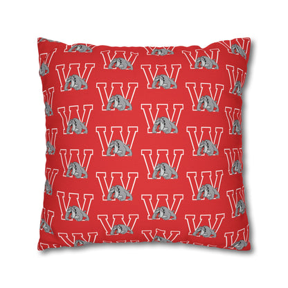 Bulldog W Throw Pillow Cover