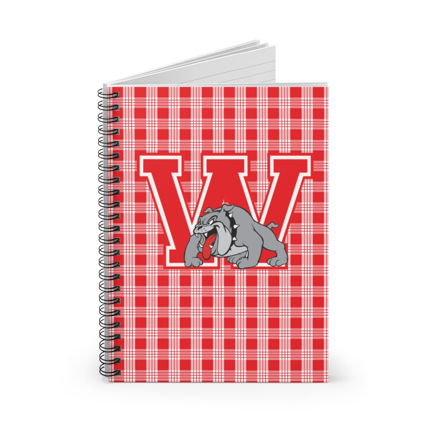 Bulldog 'W' Palaka Spiral Notebook
