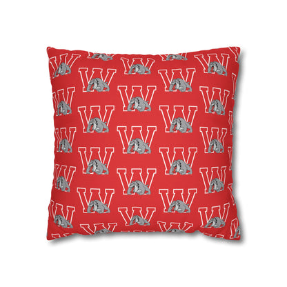 Bulldog W Throw Pillow Cover