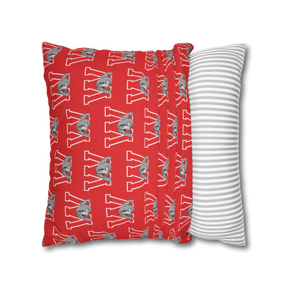 Bulldog W Throw Pillow Cover