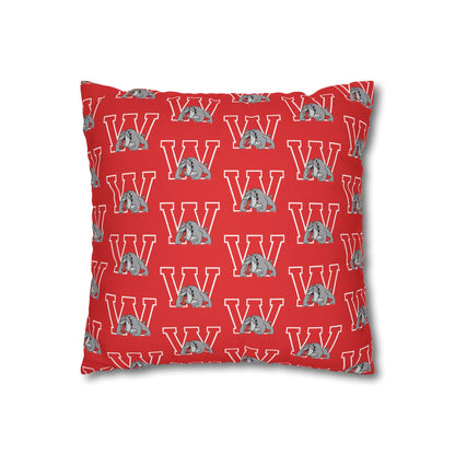 Bulldog W Throw Pillow Cover