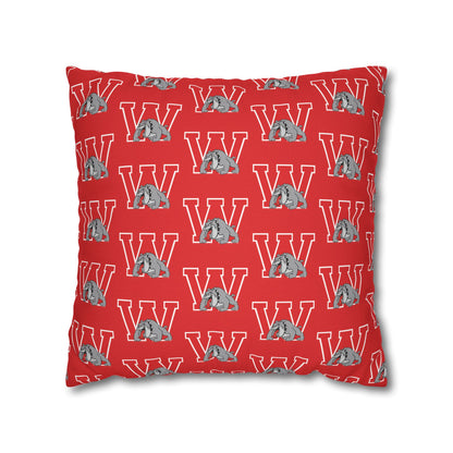 Bulldog W Throw Pillow Cover