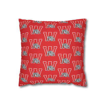 Bulldog W Throw Pillow Cover