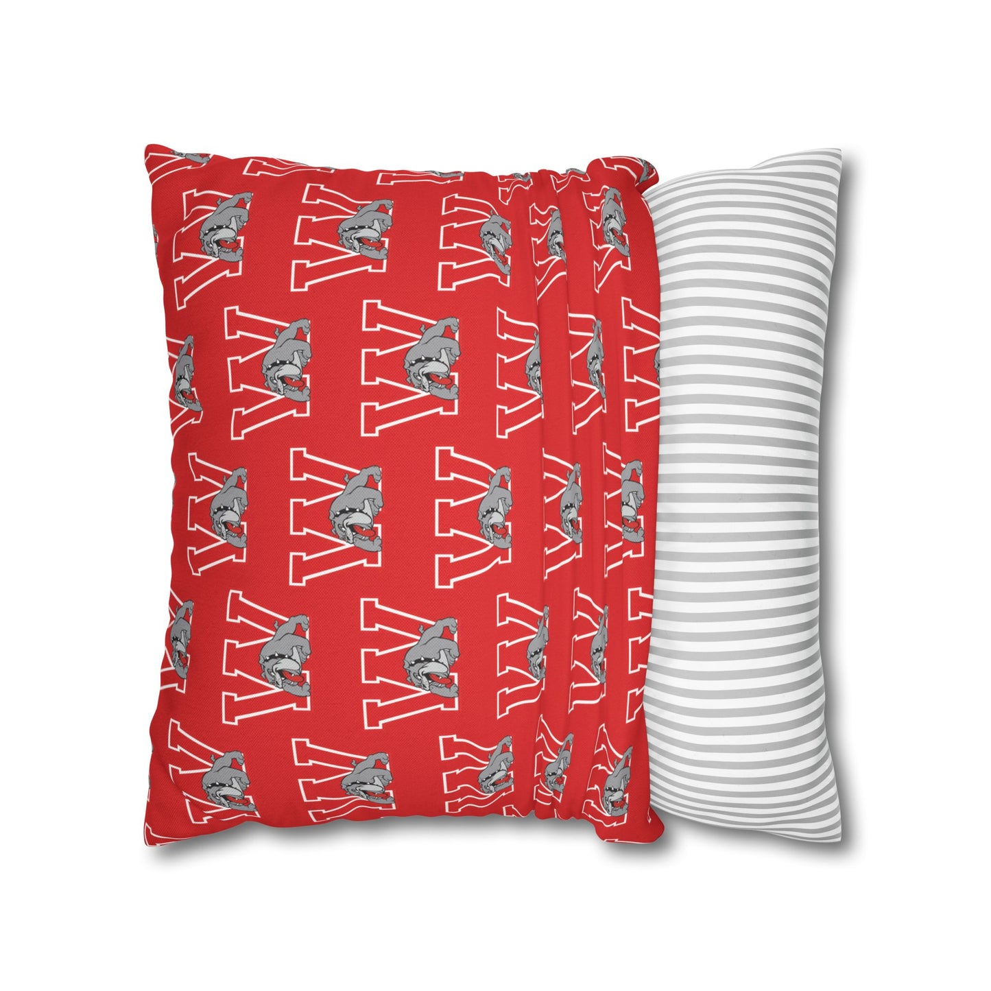 Bulldog W Throw Pillow Cover