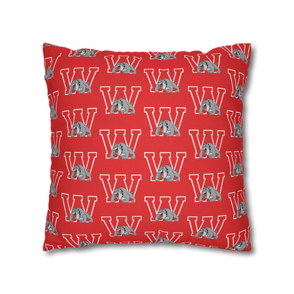Bulldog W Throw Pillow Cover