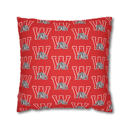 Bulldog W Throw Pillow Cover