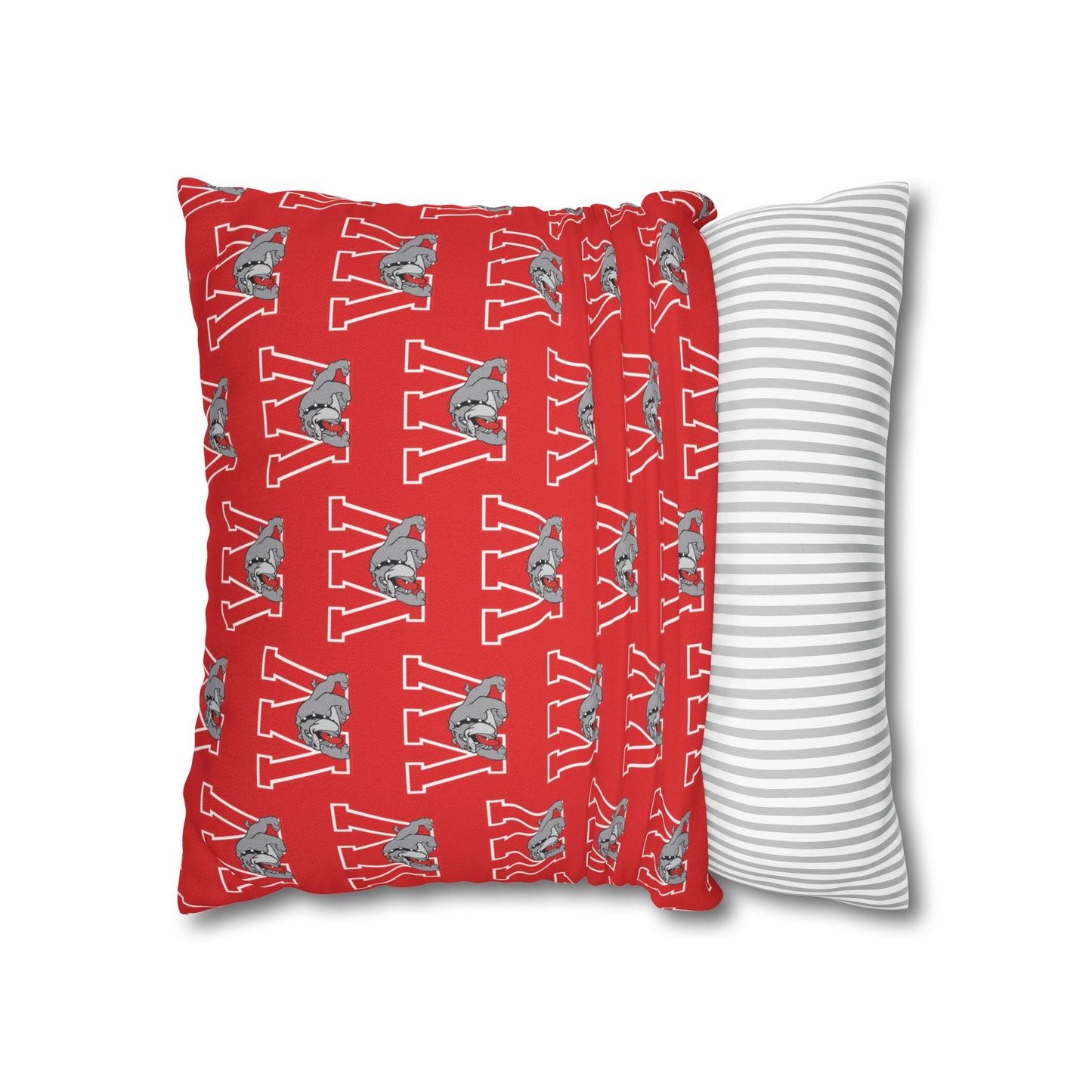 Bulldog W Throw Pillow Cover