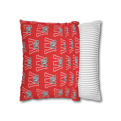 Bulldog W Throw Pillow Cover